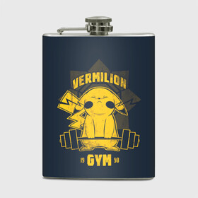 Фляга с принтом Vermilion gym в городе Новоалтайск, металлический корпус | емкость 0,22 л, размер 125 х 94 мм. Виниловая наклейка запечатывается полностью | anime | pokemon | poket monster | poketmon | аниме | анимэ | вермилион | карманные монстры | покемон | спорт | спортзал | спортсменам