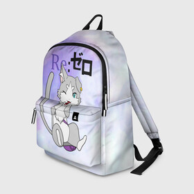 Рюкзак 3D с принтом Пак / Re: Zero Фамильяр Эмилии в городе Новоалтайск, 100% полиэстер | лямки с регулируемой длиной, сверху петелька, чтобы рюкзак можно было повесить на вешалку. Основное отделение закрывается на молнию, как и внешний карман. Внутри два дополнительных кармана, один из которых закрывается на молнию. По бокам два дополнительных кармашка | Тематика изображения на принте: cat | emilia | kitty | pak | pakku | puck | ram | re to | re zero | re:zero | rem | rezero | аниме ре зеро | жизнь в альтернативном мире с нуля | жизнь с нуля в альтернативном мире | киска | котик | кошечка | пак | рам | ре зеро | рем