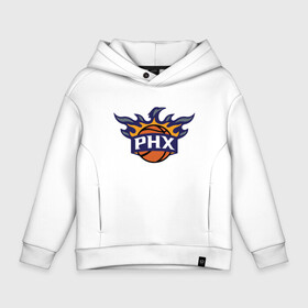 Детское худи Oversize хлопок с принтом Phoenix Suns в городе Новоалтайск, френч-терри — 70% хлопок, 30% полиэстер. Мягкий теплый начес внутри —100% хлопок | боковые карманы, эластичные манжеты и нижняя кромка, капюшон на магнитной кнопке | basketball | mvp | nba | phoenix | sport | streetball | suns | аризона | баскетбол | игра | крис пол | мяч | нба | санс | спорт | стритбол | тренер | финикс | чемпион