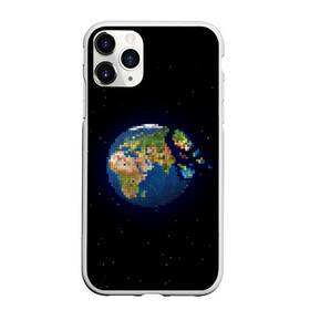 Чехол для iPhone 11 Pro матовый с принтом Разрушение земли! в городе Новоалтайск, Силикон |  | art | pixel | pixelart | звезды | земля | земля в космосе | космос | пиксели | пиксель | пиксельарт | разрушение земли