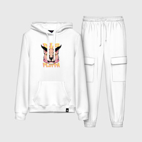 Женский костюм хлопок (с толстовкой) Big Cat  Floppa: в городе Новоалтайск,  |  | flopa | floppa | каракал | кот мем | мем с котом | русский кот | шлёпа