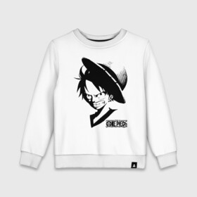 Детский свитшот хлопок с принтом Манки Д. Луффи One Piece в городе Новоалтайск, 100% хлопок | круглый вырез горловины, эластичные манжеты, пояс и воротник | anime | manga | monkey d. luffy | one piece | аниме | большой куш | ван пис | вон пис | капитан | король пиратов | луси | луфи | луффи | луффи но уми | луффи таро | манга | манки д. луффи | мугивара | пират | пятый император