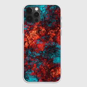 Чехол для iPhone 12 Pro Max с принтом Текстура камня  в городе Новоалтайск, Силикон |  | извержение | каменный узор | камень | красный | лава | модный | оранжевый | синий | современный | узор камня