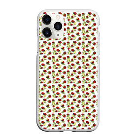 Чехол для iPhone 11 Pro матовый с принтом Божьи коровки на белом фоне в городе Новоалтайск, Силикон |  | Тематика изображения на принте: autumn | beetles | childrens | green | hide and seek | insects | ladybugs | leaves | play | print | red | summer | watch | yellow | божьи коровки | детский | желтые | жуки | зеленые | играют | красные | лето | листья | насекомые | осень | принт | прятки |