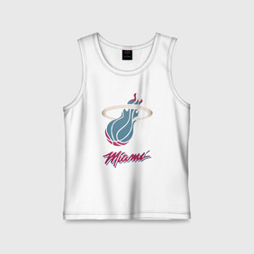 Детская майка хлопок с принтом Miami Heat в городе Новоалтайск,  |  | basketball | miami heat | mvp | nba | sport | streetball | баскетбол | батлер | игра | майами хит | мяч | нба | спорт | стритбол | тренер | чемпион