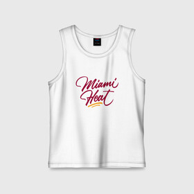 Детская майка хлопок с принтом Miami Heat (NBA) в городе Новоалтайск,  |  | basketball | miami heat | mvp | nba | sport | streetball | wade | баскетбол | батлер | дуэйн уэйд | игра | майами хит | мяч | нба | спорт | стритбол | тренер | чемпион