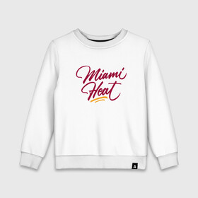 Детский свитшот хлопок с принтом Miami Heat (NBA) в городе Новоалтайск, 100% хлопок | круглый вырез горловины, эластичные манжеты, пояс и воротник | basketball | miami heat | mvp | nba | sport | streetball | wade | баскетбол | батлер | дуэйн уэйд | игра | майами хит | мяч | нба | спорт | стритбол | тренер | чемпион