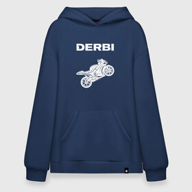 Худи SuperOversize хлопок с принтом DERBI / ДЕРБИ / MOTO в городе Новоалтайск, 70% хлопок, 30% полиэстер, мягкий начес внутри | карман-кенгуру, эластичная резинка на манжетах и по нижней кромке, двухслойный капюшон
 | derbi | gp1 | motorcycle | motosport | predator | racing | senda | speed | sport | байк | гонки | двигатель | дерби | мото | мотокросс | мотоспорт | мототриал | мотоцикл | предатор. | сенда | скорость | спорт