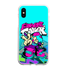 Чехол для iPhone XS Max матовый с принтом FRIDAY NIGHT FUNKIN / АКВАНЕОН в городе Новоалтайск, Силикон | Область печати: задняя сторона чехла, без боковых панелей | boyfriend | friday night funkin | game | whitty | батл | бойфренд | графити | игра | музыка | пятницу вечером | фридей найт фанкин