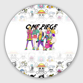 Коврик для мышки круглый с принтом One Piece. Большой куш на стиле в городе Новоалтайск, резина и полиэстер | круглая форма, изображение наносится на всю лицевую часть | Тематика изображения на принте: anime | manga | monkey d. luffy | one piece | аниме | большой куш | ван пис | вон пис | гол д. роджер | кайдо | король пиратов | луфи | луффи | манга | манки д. луффи | нами | нико робин | пират | портгас д. эйс | ророноа зоро