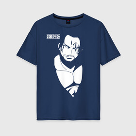 Женская футболка хлопок Oversize с принтом Шанкс One Piece. Большой куш в городе Новоалтайск, 100% хлопок | свободный крой, круглый ворот, спущенный рукав, длина до линии бедер
 | anime | manga | one piece | red haired shanks | shanks | аниме | большой куш | ван пис | вон пис | ёнко | капитан | король пиратов | красноволосый шанкс | манга | пират | пираты красноволосого | пираты роджера | рыжий