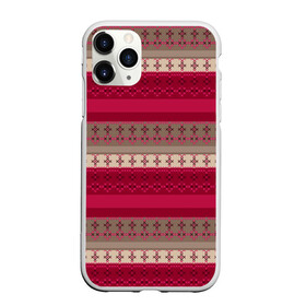 Чехол для iPhone 11 Pro Max матовый с принтом Полосатый вышитый орнамент  в городе Новоалтайск, Силикон |  | Тематика изображения на принте: бежевый | вишневый цвет | вышивка | коричневый и бордовый | орнамент | полосы | популярный | простой | этнический