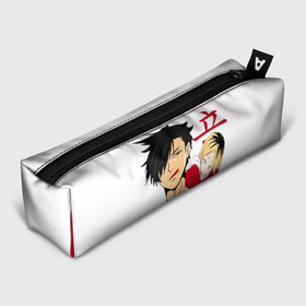 Пенал школьный 3D с принтом Куроо и Кенма, Haikyuu!! в городе Новоалтайск, 100% полиэстер | плотная ткань, застежка на молнии | Тематика изображения на принте: haikyuu | kozume kenma | kuroo tetsuro | аниме | волейбол | кенма козуме | куроо и кенма | куроо тецуро | манга | некома