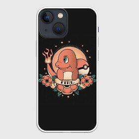 Чехол для iPhone 13 mini с принтом Чермандер тату в городе Новоалтайск,  |  | anime | pokemon | poket monster | poketmon | аниме | анимэ | дракон | дракончик | карманные монстры | покемон | чермандер