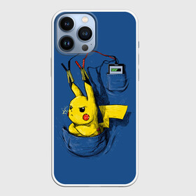 Чехол для iPhone 13 Pro Max с принтом Пикачу   зарядка в городе Новоалтайск,  |  | anime | pikachu | pokemon | poket monster | poketmon | аниме | анимэ | карманные монстры | пикачу | покемон