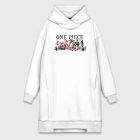 Платье-худи хлопок с принтом Персонажи One Piece. Большой куш в городе Новоалтайск,  |  | anime | manga | monkey d. luffy | one piece | аниме | большой куш | ван пис | вон пис | гол д. роджер | кайдо | король пиратов | луфи | луффи | манга | манки д. луффи | нами | нико робин | пират | портгас д. эйс | ророноа зоро