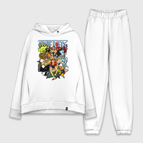 Женский костюм хлопок Oversize с принтом One Piece. Большой куш. Персонажи в городе Новоалтайск,  |  | anime | manga | monkey d. luffy | one piece | аниме | большой куш | ван пис | вон пис | гол д. роджер | кайдо | король пиратов | луфи | луффи | манга | манки д. луффи | нами | нико робин | пират | портгас д. эйс | ророноа зоро