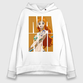 Женское худи Oversize хлопок с принтом Нами One Piece. Большой куш в городе Новоалтайск, френч-терри — 70% хлопок, 30% полиэстер. Мягкий теплый начес внутри —100% хлопок | боковые карманы, эластичные манжеты и нижняя кромка, капюшон на магнитной кнопке | anime | manga | monkey d. luffy | one piece | аниме | большой куш | ван пис | вон пис | гол д. роджер | кайдо | король пиратов | луфи | луффи | манга | манки д. луффи | нами | нико робин | пират | портгас д. эйс | ророноа зоро