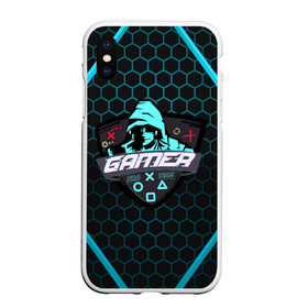 Чехол для iPhone XS Max матовый с принтом GAMER | ГЕЙМЕР в городе Новоалтайск, Силикон | Область печати: задняя сторона чехла, без боковых панелей | free fire | game | gamer | games | pro | progamer | игра | игры | про игрок | фри фаер