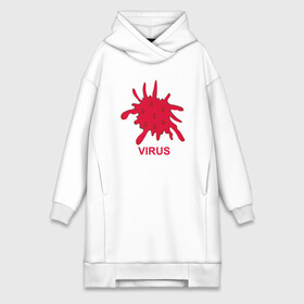 Платье-худи хлопок с принтом Virus в городе Новоалтайск,  |  | coronavirus | covid19 | virus | вакцина | вакцинация | вирус | грипп | заражение | здоровье | иммунитет | инфекция | карантин | корона | коронавирус | маска | пандемия | прививка | самоизоляция | спутник