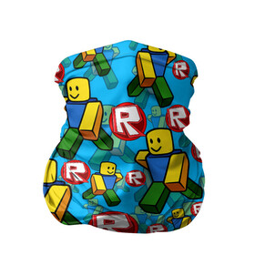 Бандана-труба 3D с принтом ROBLOX / РОБЛОКС / NOOB / НУБ в городе Новоалтайск, 100% полиэстер, ткань с особыми свойствами — Activecool | плотность 150‒180 г/м2; хорошо тянется, но сохраняет форму | noob | roblox | roblox games | игра роблокс | логотип | нуб | персонаж. | роблокс | робукс | узор