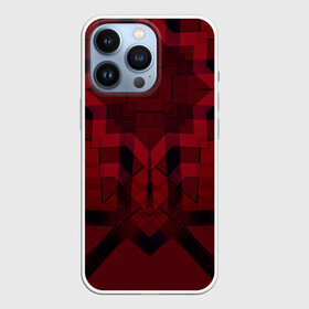 Чехол для iPhone 13 Pro с принтом Темно красный геометрический в городе Новоалтайск,  |  | Тематика изображения на принте: абстрактный | геометрические фигуры | креативный | модный | молодежный | популярный | современный | темно красный