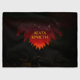 Плед 3D с принтом Агата Кристи чудеса в городе Новоалтайск, 100% полиэстер | закругленные углы, все края обработаны. Ткань не мнется и не растягивается | Тематика изображения на принте: agatha christie | gleb samoilov | rock band | the matrixx | vadim samoilov | агата кристи | альтернативный | арт | вадим самойлов | волки | глеб самойлов | глэм | готик | метал | новая волна | ночь | панк | постпанк | психоделический