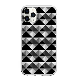 Чехол для iPhone 11 Pro Max матовый с принтом Современный геометрический  в городе Новоалтайск, Силикон |  | Тематика изображения на принте: абстрактный | геометрический фигуры | модный | полигональный | популярный | треугольники | черно белый