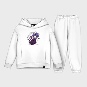 Детский костюм хлопок Oversize с принтом Beauty cat  bat в городе Новоалтайск,  |  | bat | cat | cloud | ears | eyes | halloween | hat | medal | moustache | muzzle | nose | paws | tail | глаза | кот | котёнок | кошка | лапы | летучая мышь | нос | облако | усы | уши