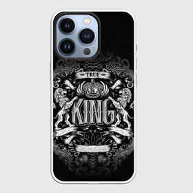 Чехол для iPhone 13 Pro с принтом КОРОЛЕВСКИЙ ЧЁРНЫЙ в городе Новоалтайск,  |  | король | корона | лев | размытие | узоры. символ