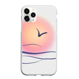 Чехол для iPhone 11 Pro матовый Солнечный шар: в городе Новоалтайск, Силикон | | sea | sun | закат | море | небо | птицы | солнце | чайки