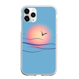Чехол для iPhone 11 Pro матовый с принтом Солнечный шар в городе Новоалтайск, Силикон |  | Тематика изображения на принте: sea | sun | закат | море | небо | птицы | солнце | чайки