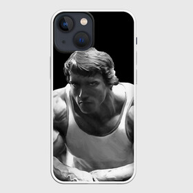 Чехол для iPhone 13 mini с принтом Злой Арнольд в городе Новоалтайск,  |  | pumping iron | арнольд | бодибилдинг | боль временна | железный арни | злой арни | злой арнольд | качай железо | качалка | качая железо | кроссфит | кросфит | пауэрлифтинг | спорт | терминатор