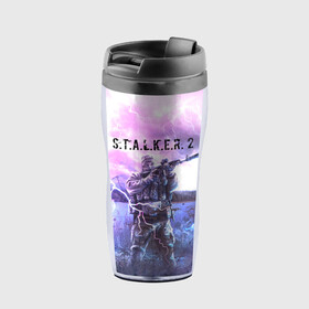 Термокружка-непроливайка с принтом S.T.A.L.K.E.R. 2 | С.Т.А.Л.К.Е.Р. 2 (Z) в городе Новоалтайск, внутренняя часть — пищевой пластик, наружная часть — прозрачный пластик, между ними — полиграфическая вставка с рисунком | объем — 350 мл, герметичная крышка | chernobyl | pripyat | s.t.a.l.k.e.r. 2 | shadow of chernobyl | stalker | stalker 2 | воля | меченый | припять | свобода | свобода воля | сталкер | сталкер 2 | тени чернобыля | чернобыль