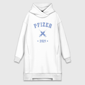 Платье-худи хлопок с принтом Pfizer 2021 в городе Новоалтайск,  |  | coronavirus | covid19 | virus | вакцина | вакцинация | вирус | грипп | заражение | здоровье | иммунитет | инфекция | карантин | корона | коронавирус | маска | пандемия | прививка | самоизоляция | спутник