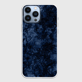 Чехол для iPhone 13 Pro Max с принтом Темно синяя текстура камня в городе Новоалтайск,  |  | Тематика изображения на принте: абстрактный | модный | молодежный | мрамор | мраморный узор | синий | современный