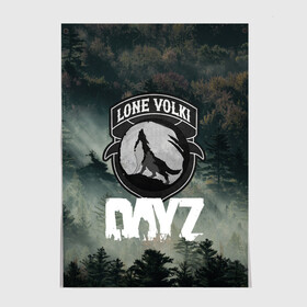 Постер с принтом LONE VOLKI | DAYZ (Z) в городе Новоалтайск, 100% бумага
 | бумага, плотность 150 мг. Матовая, но за счет высокого коэффициента гладкости имеет небольшой блеск и дает на свету блики, но в отличии от глянцевой бумаги не покрыта лаком | apocalypse | arma 2 | dayz | game | survival horror | zombie | апокалипсис | арма | арма 2 | дейзи | зомби | зомби апокалипсисом | игра | мертвецы | симулятор выживания | ходячик мертвецы