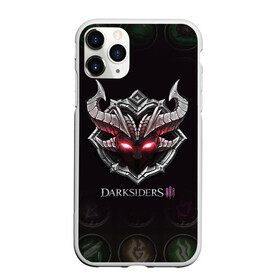 Чехол для iPhone 11 Pro матовый с принтом Руны | Darksiders 3 (Z) в городе Новоалтайск, Силикон |  | Тематика изображения на принте: azrael | darksiders | darksiders 2 | darksiders 3 | griever | silitha | tiamat | ulthane | vulgrim | wrath of war | всадник апокалипсиса | гнев войны | обугленный совет | руина | ультэйн | чёрный молот