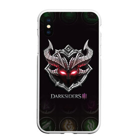 Чехол для iPhone XS Max матовый с принтом Руны | Darksiders 3 (Z) в городе Новоалтайск, Силикон | Область печати: задняя сторона чехла, без боковых панелей | azrael | darksiders | darksiders 2 | darksiders 3 | griever | silitha | tiamat | ulthane | vulgrim | wrath of war | всадник апокалипсиса | гнев войны | обугленный совет | руина | ультэйн | чёрный молот