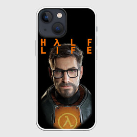 Чехол для iPhone 13 mini с принтом HALF LIFE | FREEMAN | ФРИМАН (Z) в городе Новоалтайск,  |  | aperture laboratories | black mesa | gordon freeman | half life | half life 3 | valve | блэк меса | вэлв | гордон фриман | халф лайф