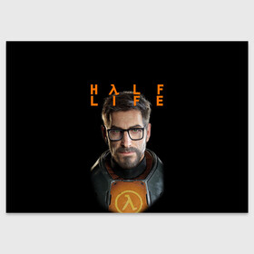 Поздравительная открытка с принтом HALF-LIFE | FREEMAN | ФРИМАН (Z) в городе Новоалтайск, 100% бумага | плотность бумаги 280 г/м2, матовая, на обратной стороне линовка и место для марки
 | aperture laboratories | black mesa | gordon freeman | half life | half life 3 | valve | блэк меса | вэлв | гордон фриман | халф лайф