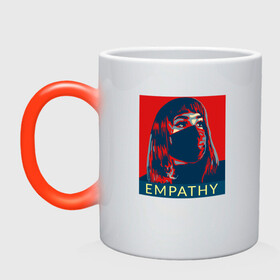 Кружка хамелеон с принтом Empathy в городе Новоалтайск, керамика | меняет цвет при нагревании, емкость 330 мл | coronavirus | covid19 | virus | вакцина | вакцинация | вирус | грипп | заражение | здоровье | иммунитет | инфекция | карантин | корона | коронавирус | маска | пандемия | прививка | самоизоляция | спутник