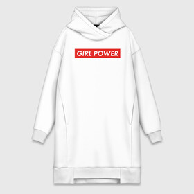 Платье-худи хлопок с принтом GIRL POWER в городе Новоалтайск,  |  | girl power | grl pwr | suprime | девушка | девушки | женская сила | женщина | матриархат | рулят | свобода | сила | суприм | феминизм