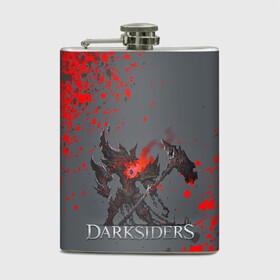 Фляга с принтом Darksiders | Гнев Войны (Z) в городе Новоалтайск, металлический корпус | емкость 0,22 л, размер 125 х 94 мм. Виниловая наклейка запечатывается полностью | Тематика изображения на принте: azrael | darksiders | darksiders 2 | darksiders 3 | griever | silitha | tiamat | ulthane | vulgrim | wrath of war | всадник апокалипсиса | гнев войны | обугленный совет | руина | ультэйн | чёрный молот