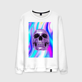 Мужской свитшот хлопок с принтом Skull abstraction в городе Новоалтайск, 100% хлопок |  | абстракция | блестки | блестящий фон | металлический цвет | скулы | стильный принт | череп | яркий принт