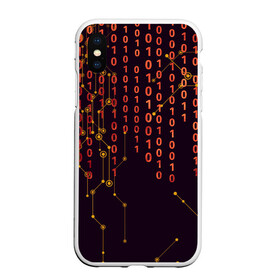 Чехол для iPhone XS Max матовый с принтом ПРОГРАММНЫЙ КОД в городе Новоалтайск, Силикон | Область печати: задняя сторона чехла, без боковых панелей | баг | взлом | двоичный | железо | информация | код | программа | хакер