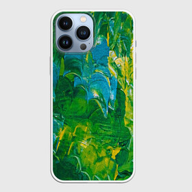Чехол для iPhone 13 Pro Max с принтом Я вижу в городе Новоалтайск,  |  | Тематика изображения на принте: абстрактный лес | абстракция | гуашь | зеленое море | зелень | краски | лес | мазки | художества | художник | я вижу