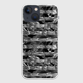 Чехол для iPhone 13 mini с принтом Черно  белый полосатый узор в городе Новоалтайск,  |  | абстрактный | молодежный | монохромный | полосатый узор | полосы | современный | черный и белый