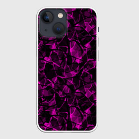 Чехол для iPhone 13 mini с принтом Абстрактный узор цвета фуксия в городе Новоалтайск,  |  | детский | лиловый | молодежный | популярный | современный | темный лиловый | фуксия | черный и бордовый