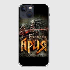 Чехол для iPhone 13 mini с принтом Классическая Ария в городе Новоалтайск,  |  | aria | arthur berkut | heavy metal | mikhail zhitnyakov | rock group | valery kipelov | ария | артур беркут | валерий кипелов | виталий дубинин | владимир холстинин | кипелов | мастер | мертвец | михаил житняков | рок группа | скелет